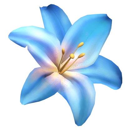 Summer Tropical Lily Flower Hair clip in Blue