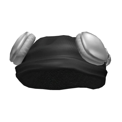 y2k beanie w/ resting headphones