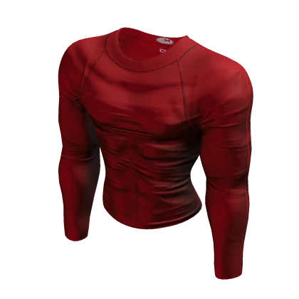 Tight Compression Long Sleeve Tee (Red)