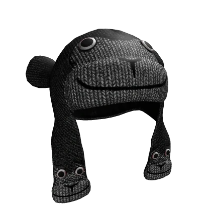 Black Monkey Wool Hatscarf