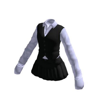 Preppy Pleated Skirt Set