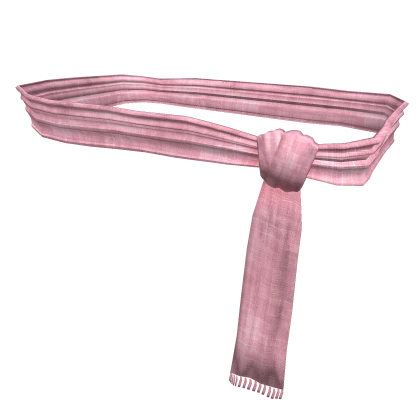 [1.0] Stylish Fringed Gyaru Pink Scarf Tie