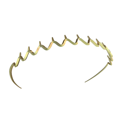 Y2K Zig-Zag Headband [Gold]