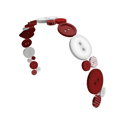 ⚉ harajuku igari mori kei red button headband