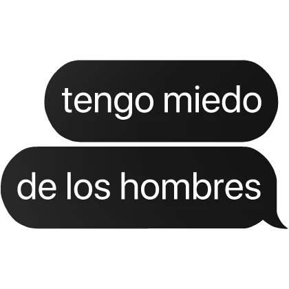 tengo miedo de los hombres texto