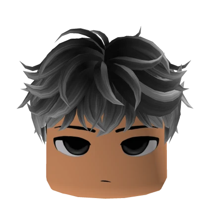 [FREE] Messy Gray Fluffy Hair w/ Face