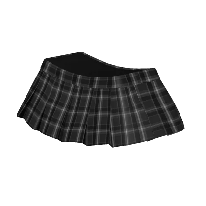 [1.0 R6] Black Checkered Skirt