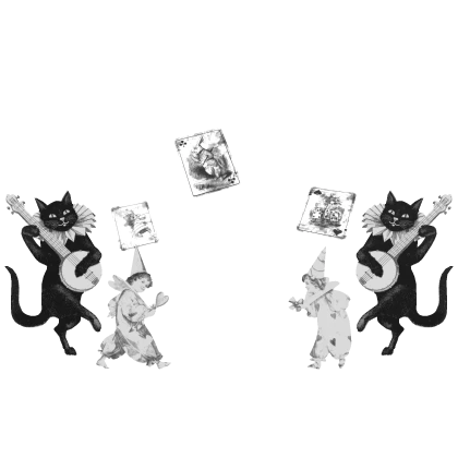 Circus Jester Card Party White