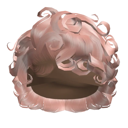 ☆ | Baby Pink Curly Bixie Cut