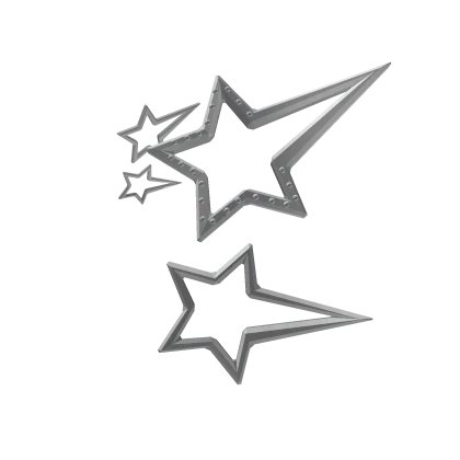 Y2K Pointy Star Clips