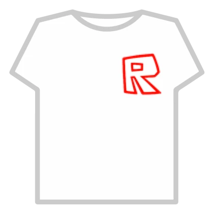 Red Classic Roblox R Logo T-Shirt