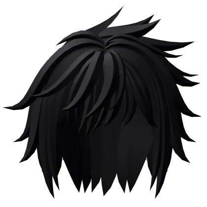 Anime Noctis Final Fantasy Scene Emo Hair in Black