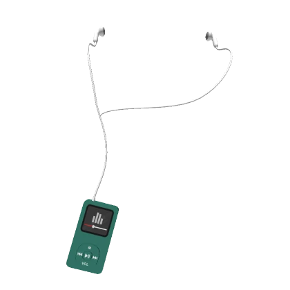 Green MP3 Player w/ Earbuds