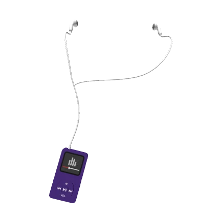 Purple MP3 Player w/ Earbuds