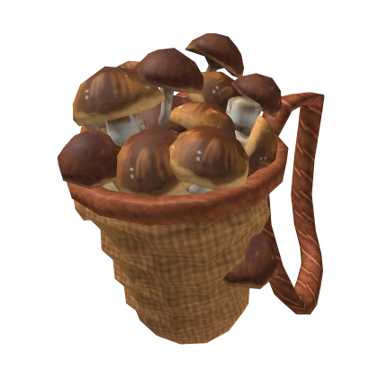 Basket Full of Mushrooms Back Accessory
