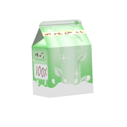 Matcha Milk Tea Cute Box Drink