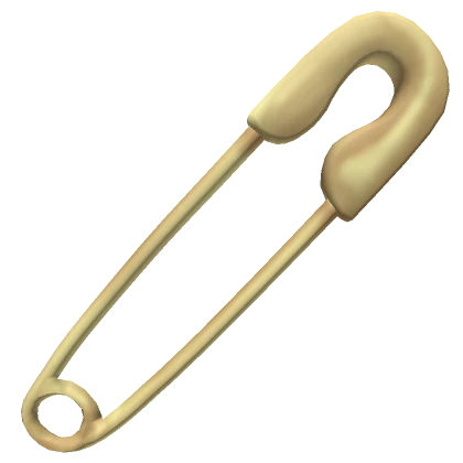 JUMBO Safety Pin on Back - gold