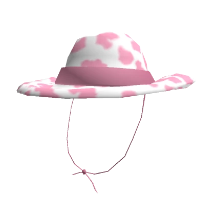 Pink Cow Print Cowboy Hat