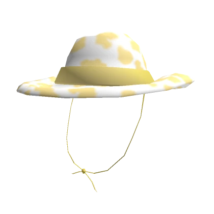 Yellow Cow Print Cowboy Hat