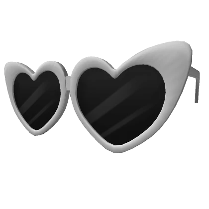 Silver Sharp Heart Glasses