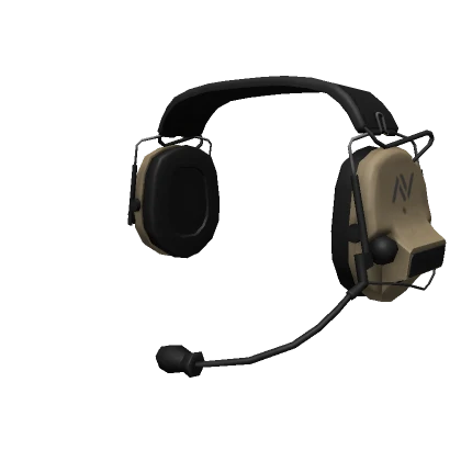 Tan Combat Headset