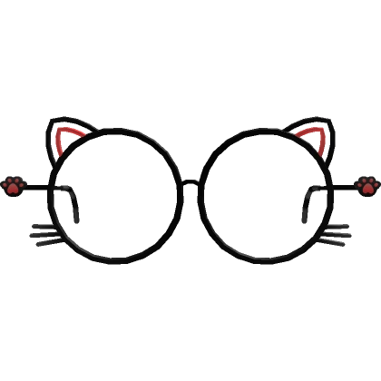 Cute Black Cat Glasses