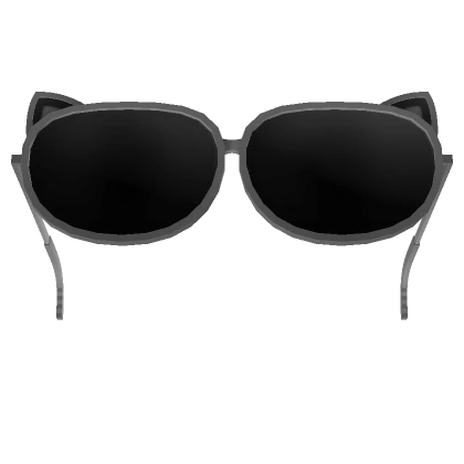 Black Cat Glasses On Head