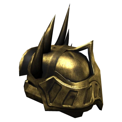Gold Demon Medieval Knight Left Pauldron