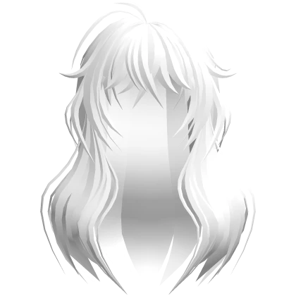 Anime Girl Hair (White)