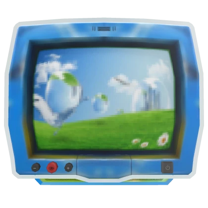 Frutiger Aero Old School TV Head