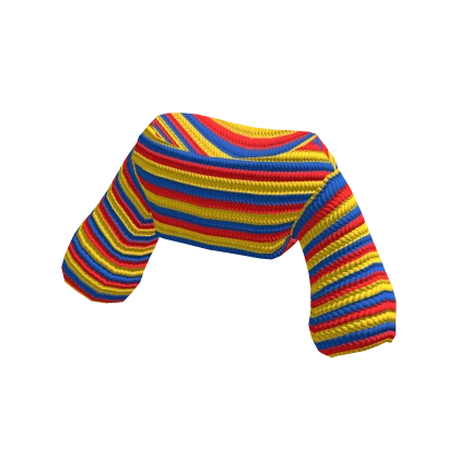 colorful rainbow kidcore sweater