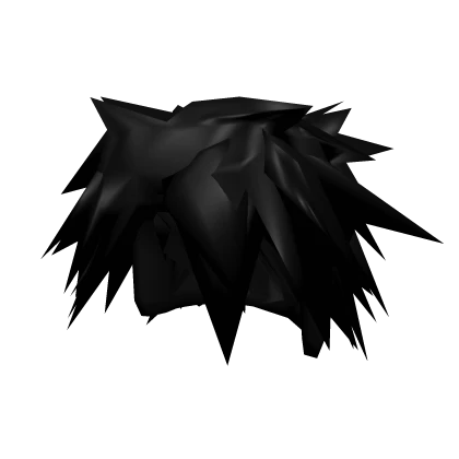 Black Messy Punk Scene Hair