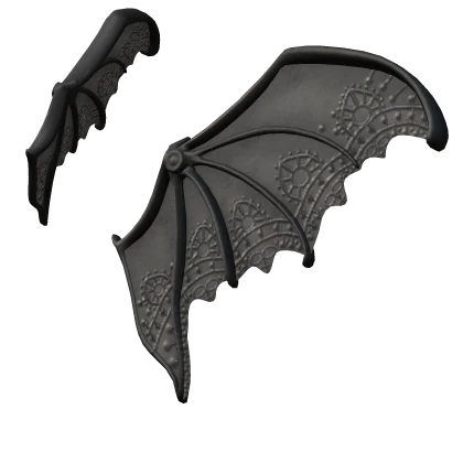  Batwing Hairclip Gothic