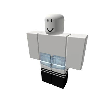 #Lightwash Cutoff Shorts w/ Thigh High Socks