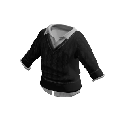 Black Sweater & Undershirt