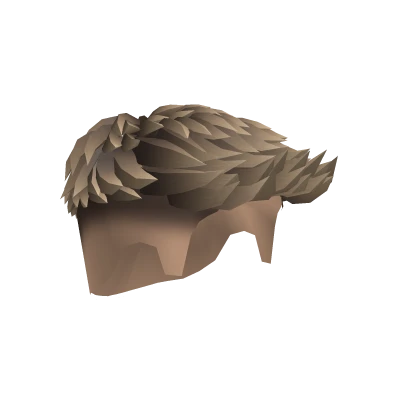Swept Drop Fade Hair Brown Highlights
