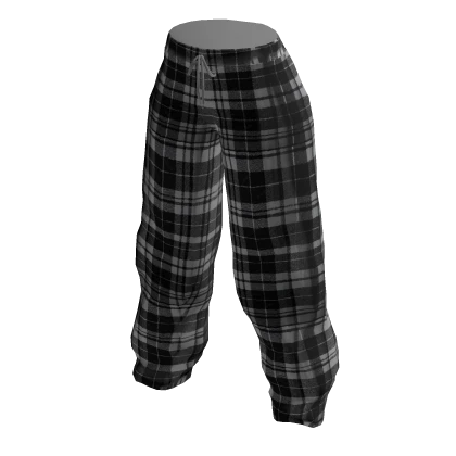 Grey Plaid Pajama Sweatpants