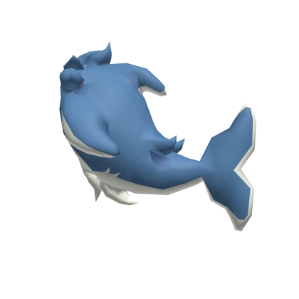 Fluffy blue shark tail