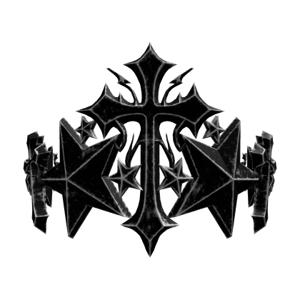 Onyx Cross Sigil Star Crown