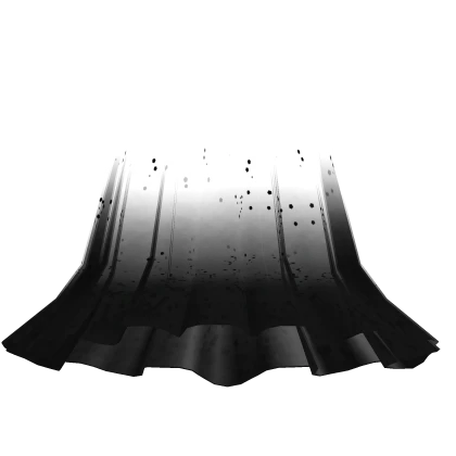 (Black)Long Transparent Ghost Skirt