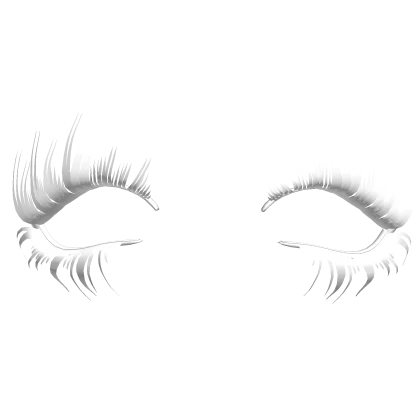 gyaru dramatic lashes (white)