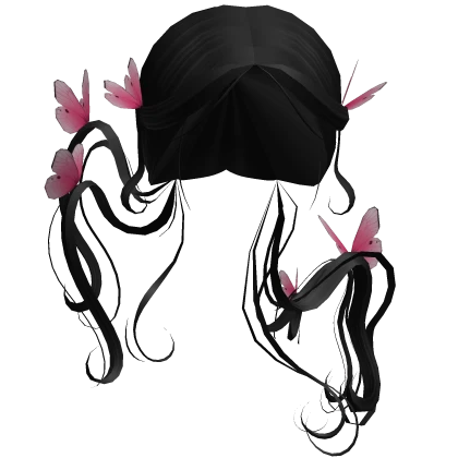 Magical Black Fantasy Butterfly Hair
