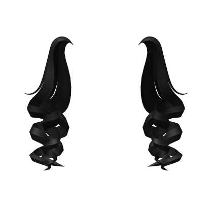 Voluminous  Culy Pigtails in Black