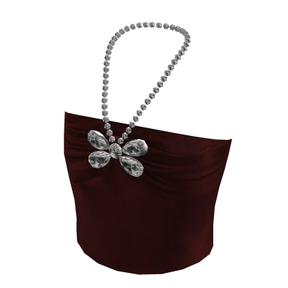 Crystalized Tube Top Red