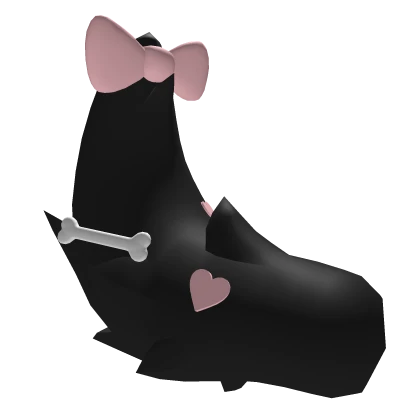  ♡ Kawaii Black Messy Puppy Tail With Accessories