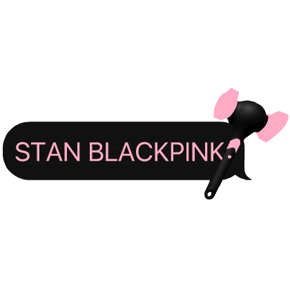 Stan Blackpink Glowing Lightstick KPOP Text 