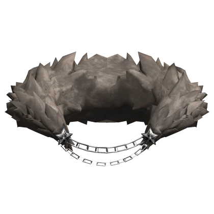 Tan Neck Fur Collar V2 w/ Chains