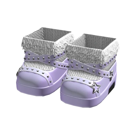Purple Ruffled Doll Platforms 3.0