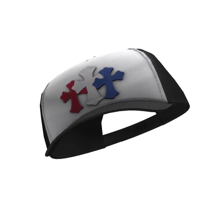 Chrome Hearts Cross Patch Trucker Hat | Tilted