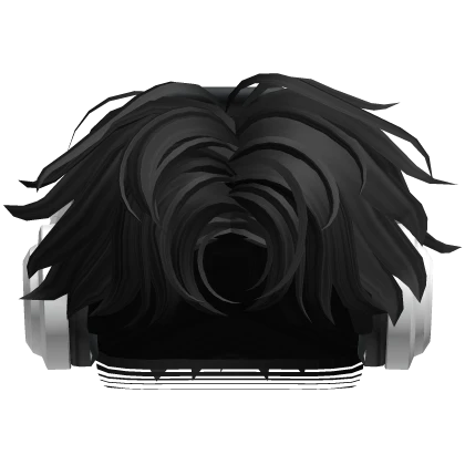 Short Fade Middle Part w/ Headphones - Black